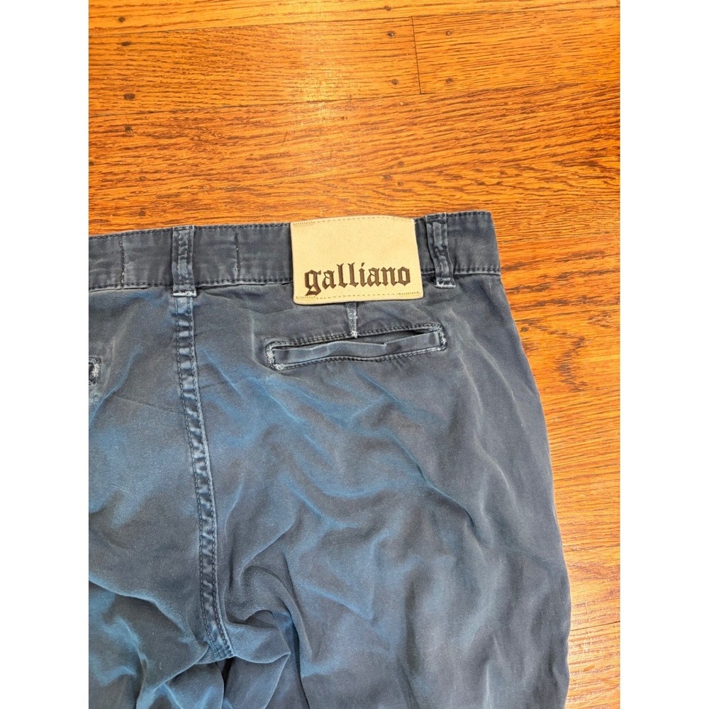 Galliano Blue Chinos | Italian Made Mens Designer Casual Pants 30/44